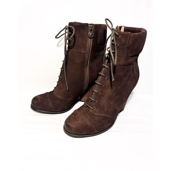 NWOT Max Studio Remix Distressed Booties - Picture 1 of 12